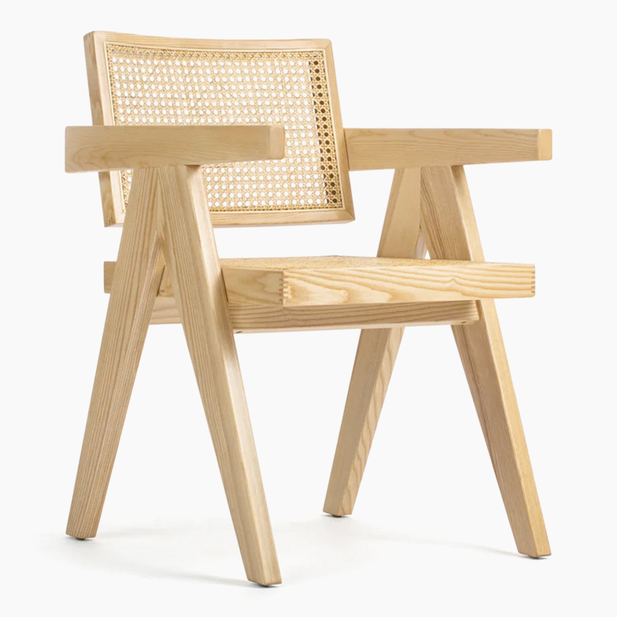 Chandigarh 051 Chair – Classic Cane & Wood Chair