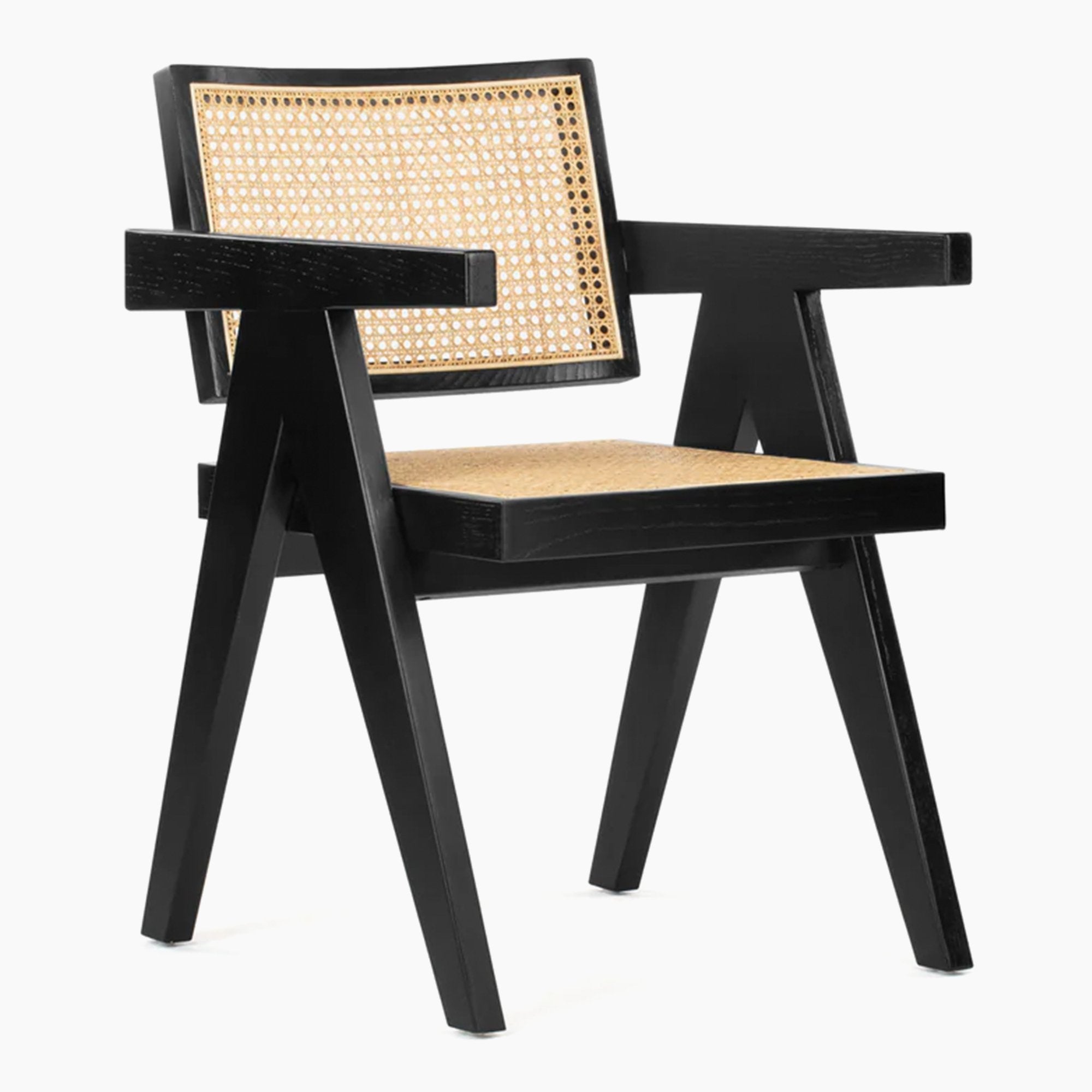 Chandigarh 051 Chair – Classic Cane & Wood Chair