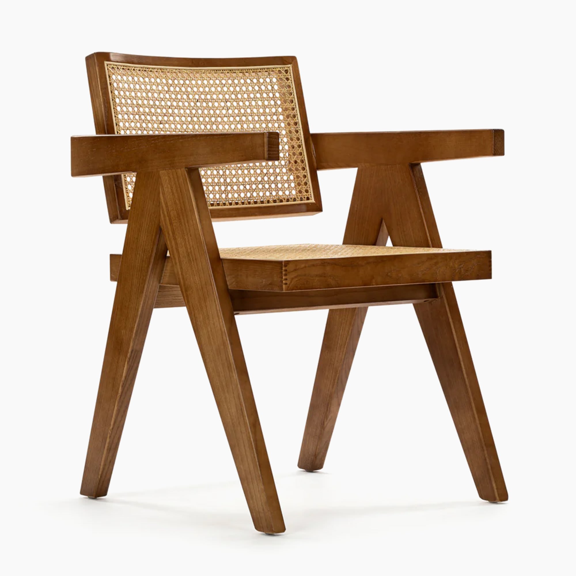 Chandigarh 051 Chair – Classic Cane & Wood Chair