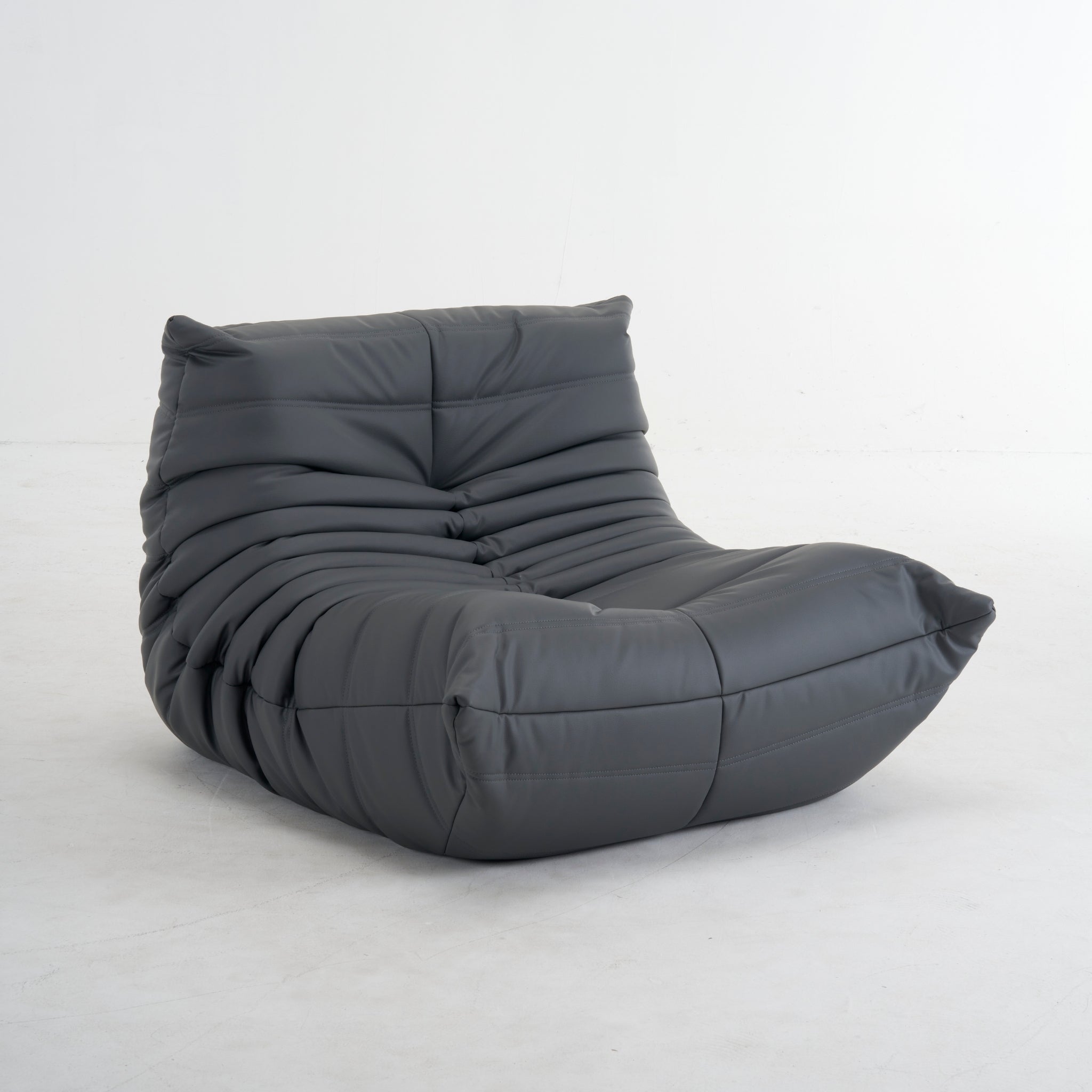 Modern Fireside Lounge Chair Leather