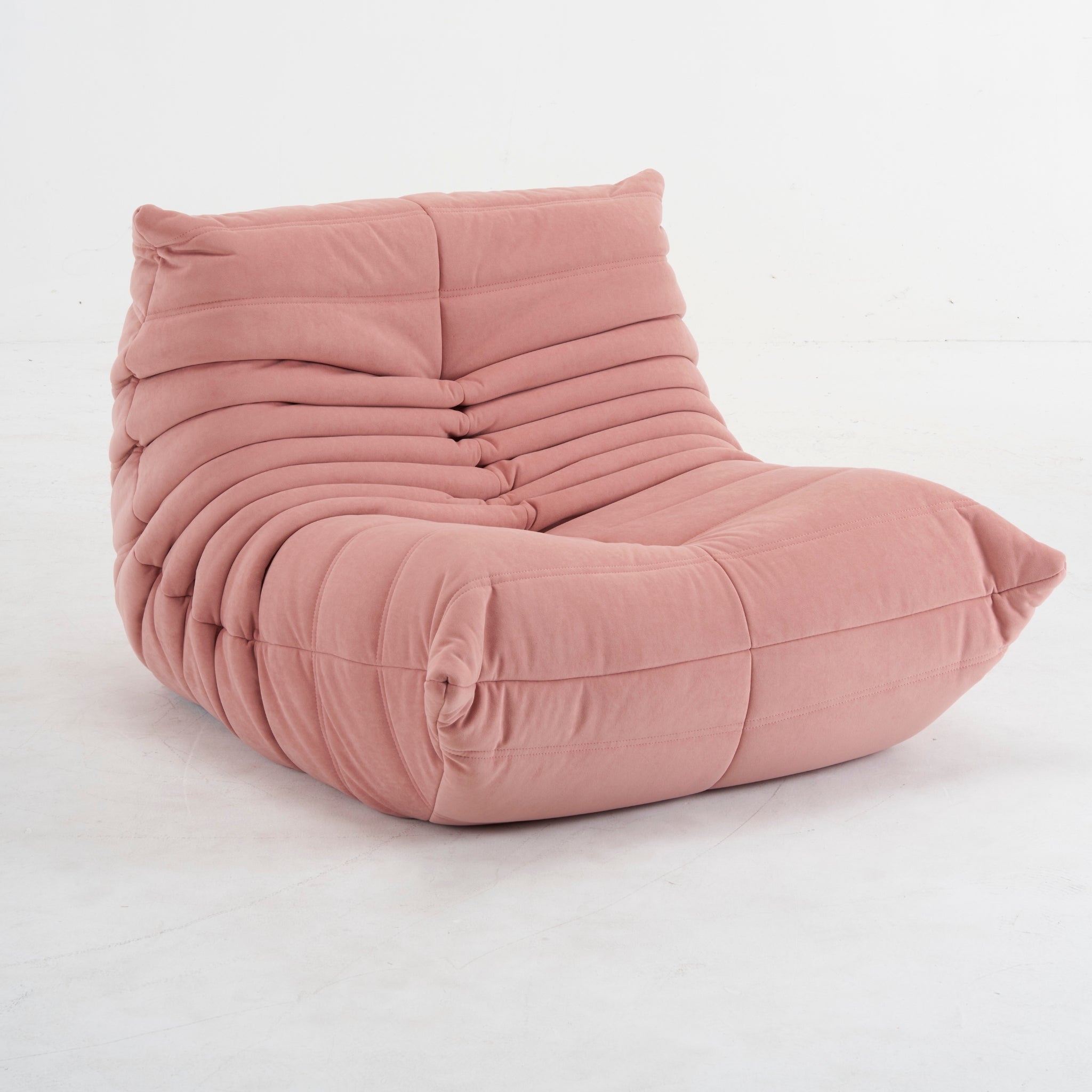 Modern Fireside Lounge Chair Suede