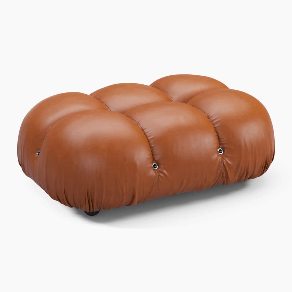 Mario Bellini Module Ottoman Leather – Curved Modern Sofa