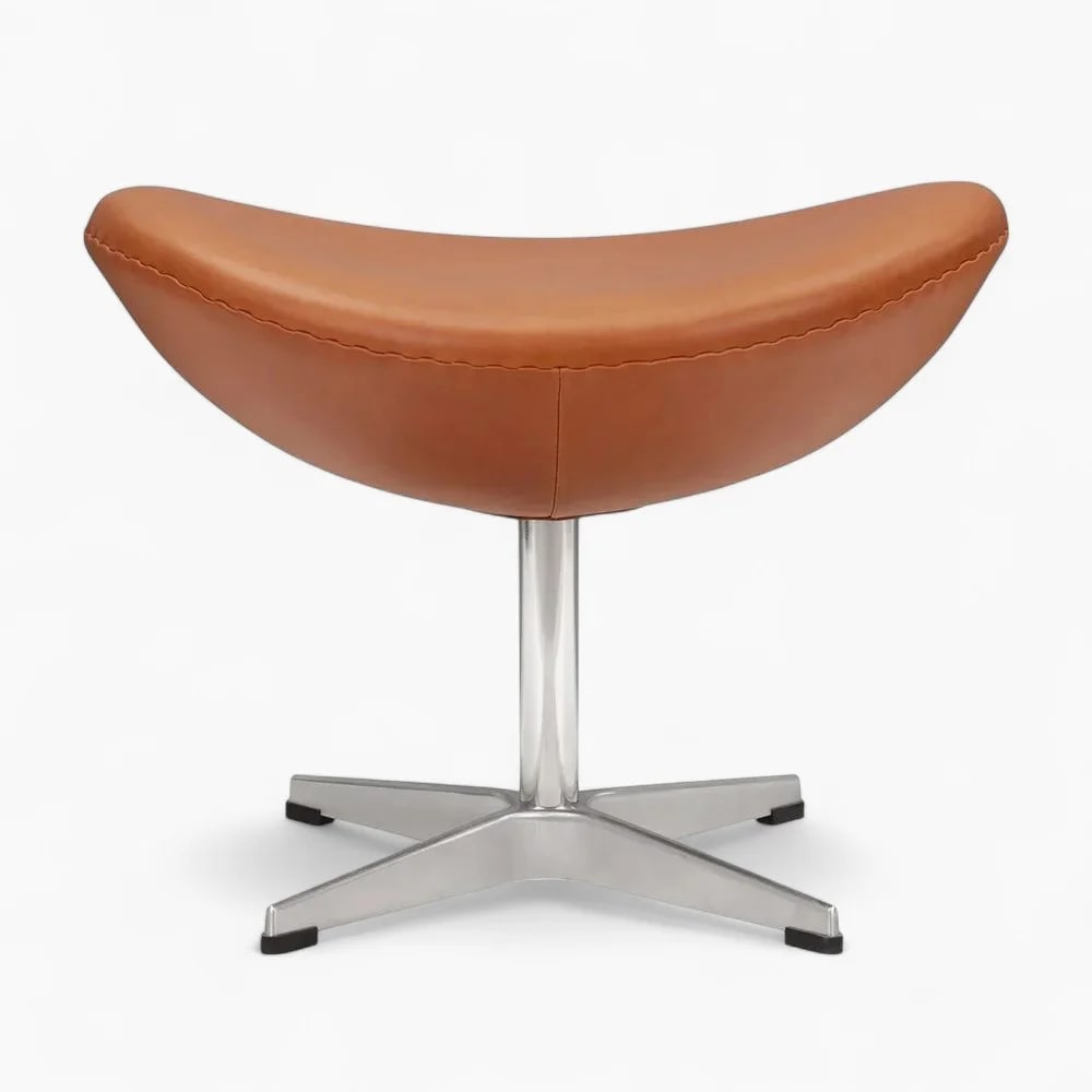 Arne Chair with Footstool– Scandinavian Leather Chair