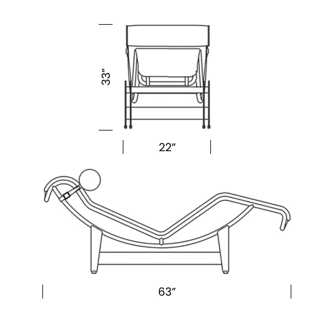 Corbusier LC4 Chaise Lounge – Iconic Modern Reclining Chair
