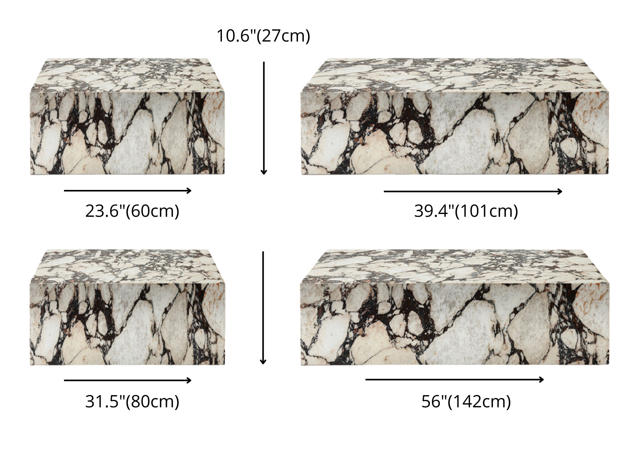 Plinth Marble Coffee Table