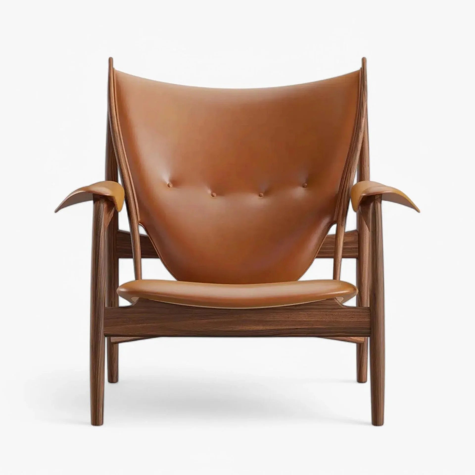 Chieftain Chair – Nordic Leather &amp; Wood Armchair