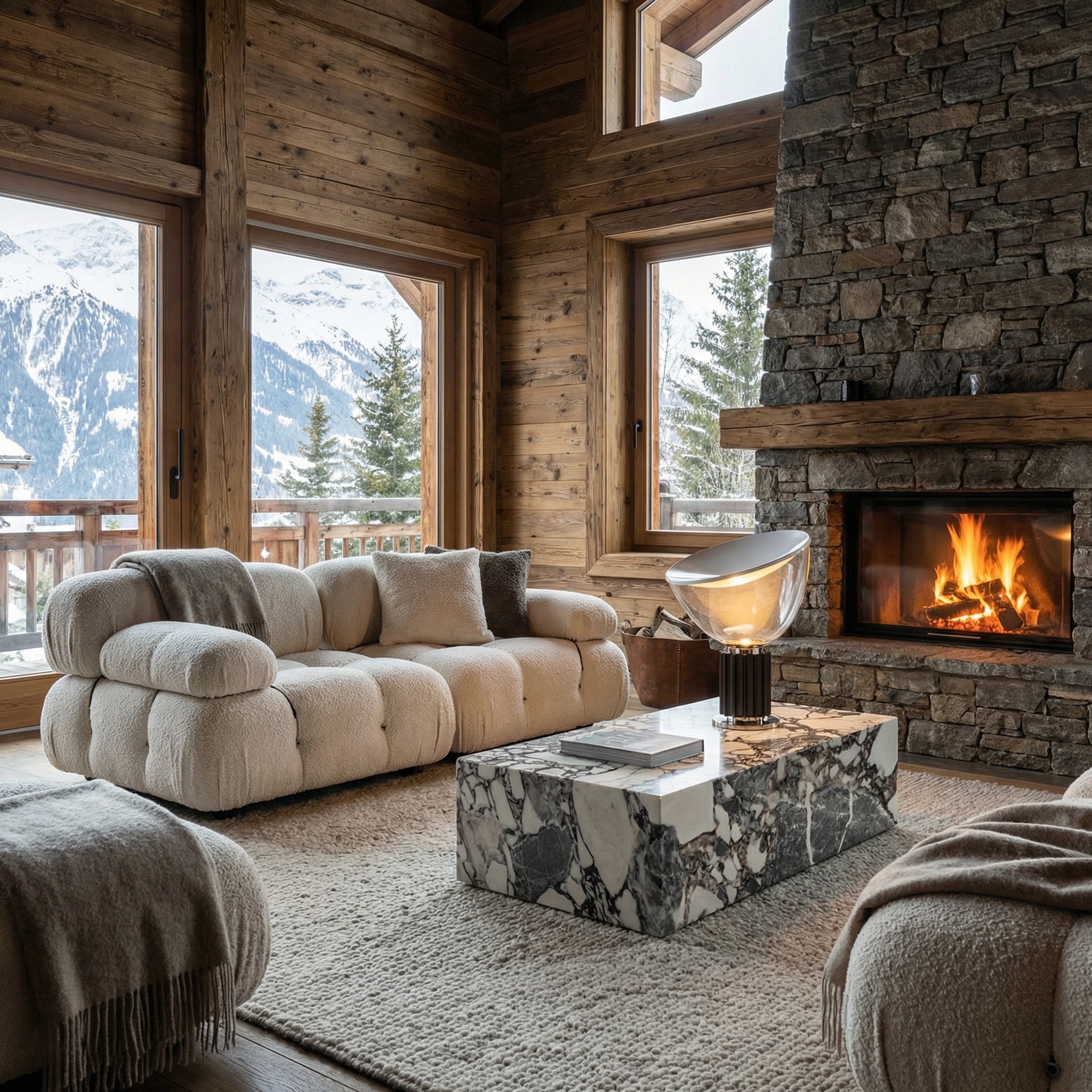 Plinth Marble Coffee Table