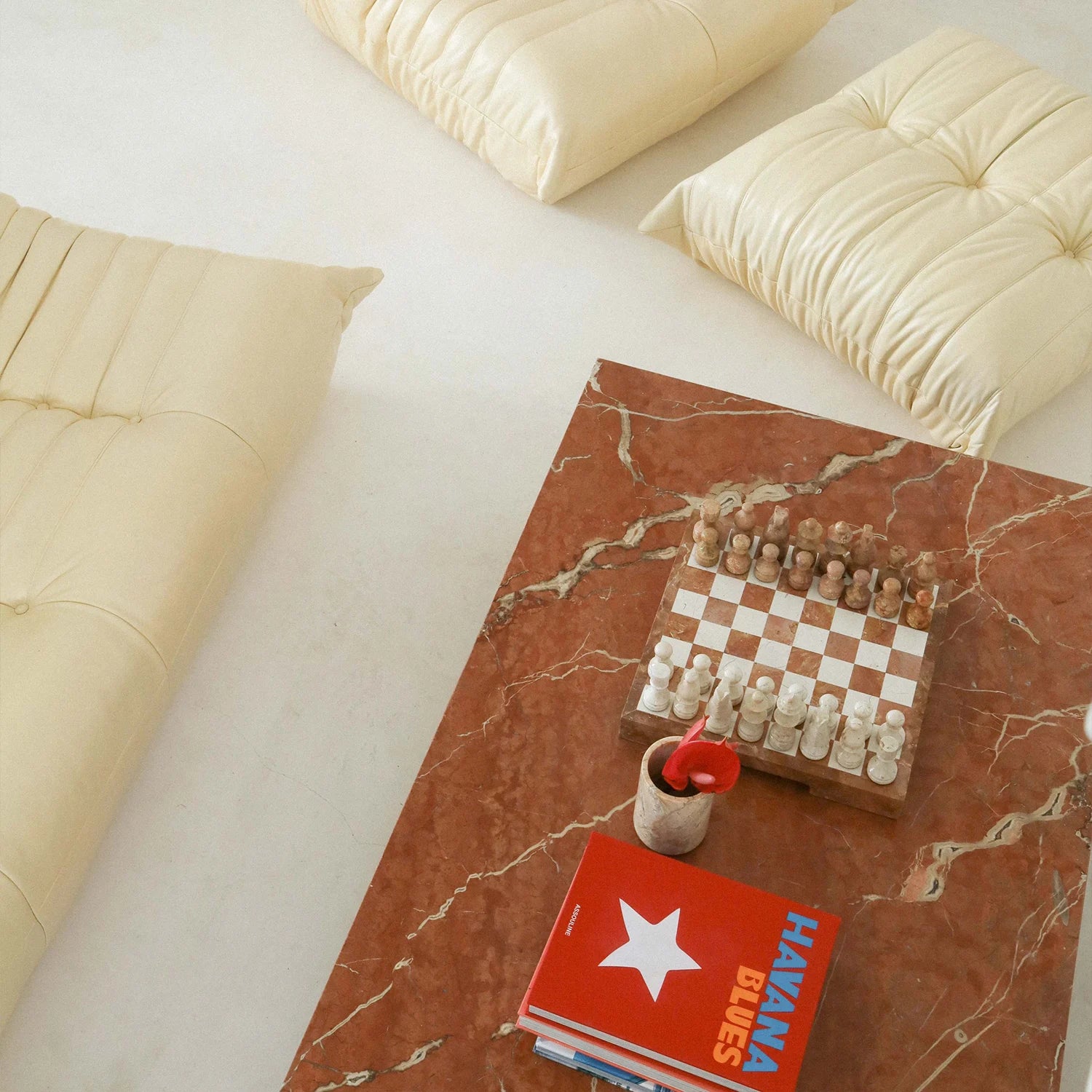 Plinth Marble Coffee Table